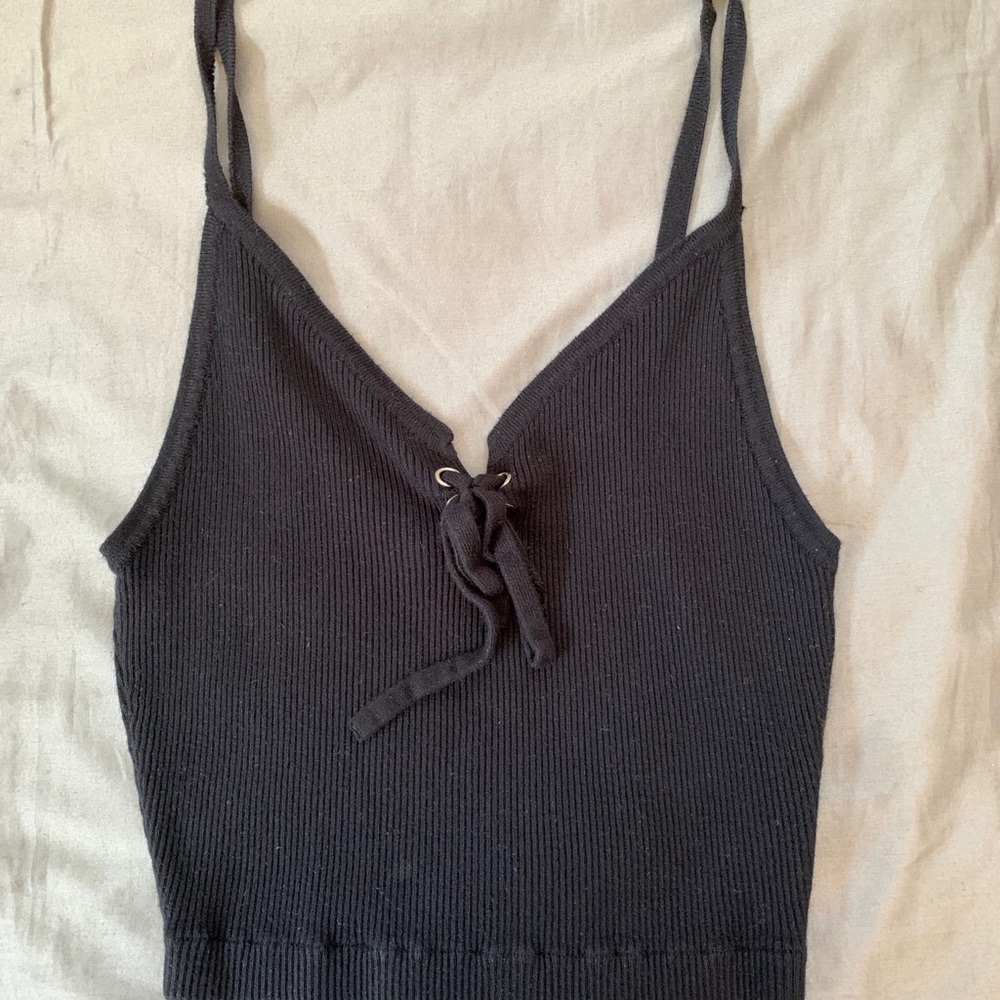 Black tank top